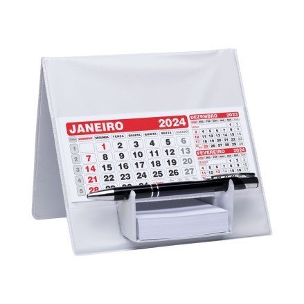 Calendrio de Mesa Com Suporte para Rascunho