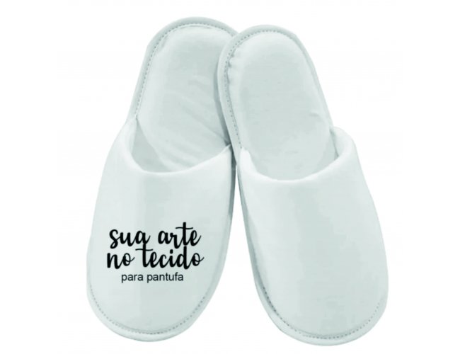 Pantufa personalizada.